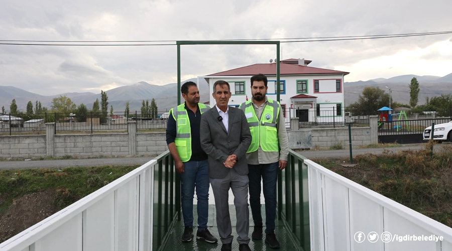 Iğdır Belediyesi'nden çocuklar için köprü çalışması