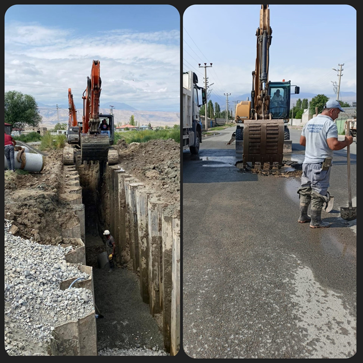 Su ve Kanalizasyon Müdürlüğü Ekipleri Şehrimizde çalışmalara devam ediyor.